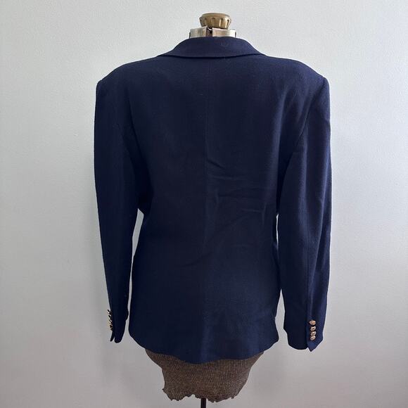 Vintage Ralph Lauren purple label navy blazer size 12 - Picture 2 of 8